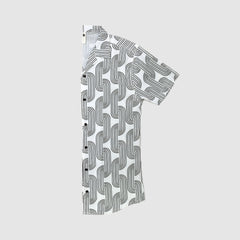 Infinity Pattern Shirt - White And Black