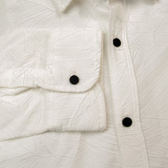 Textured Full Sleeves Shirt - White