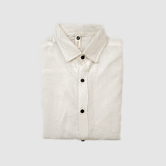 Textured Full Sleeves Shirt - White