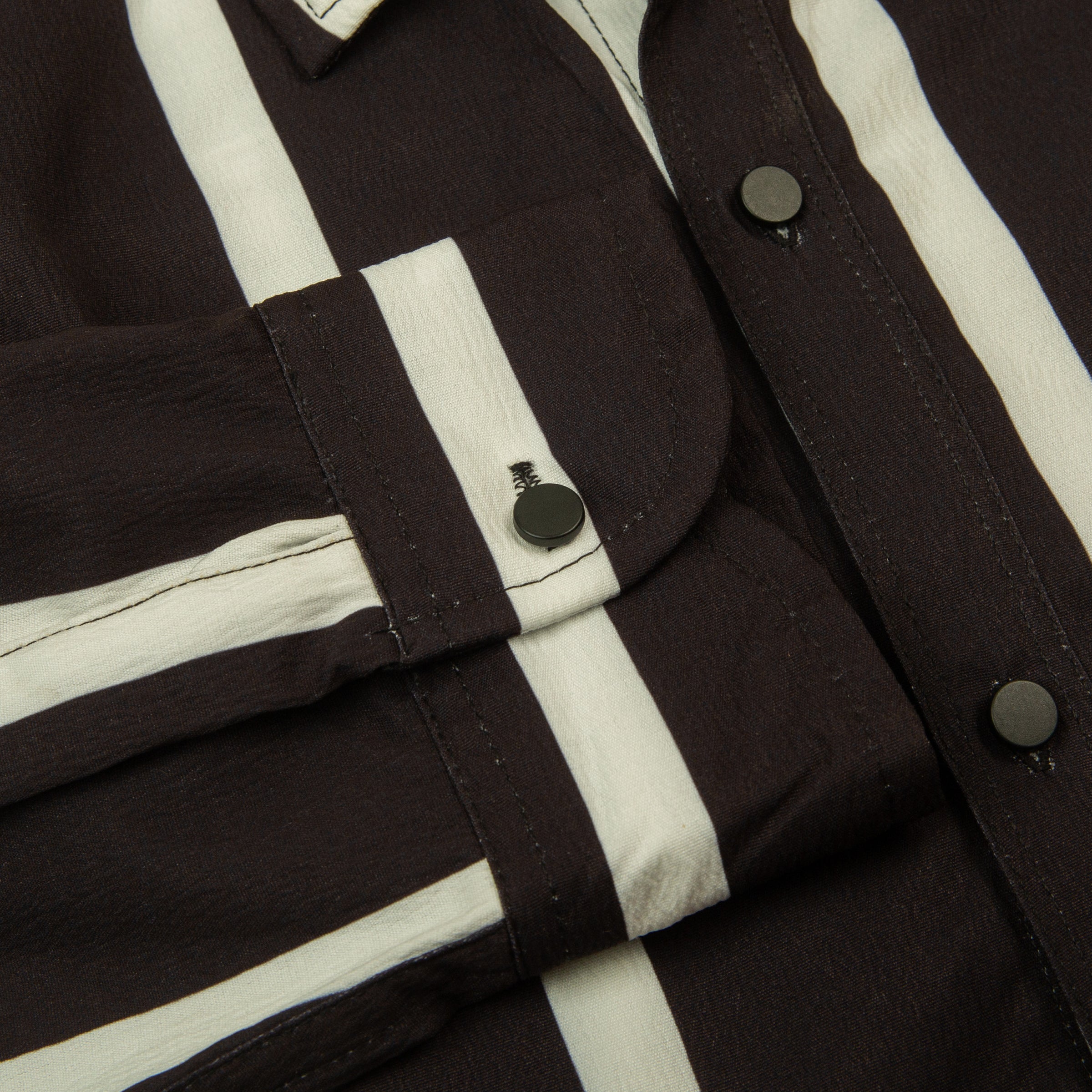 Trendy Stripes Casual Shirt - Black and White