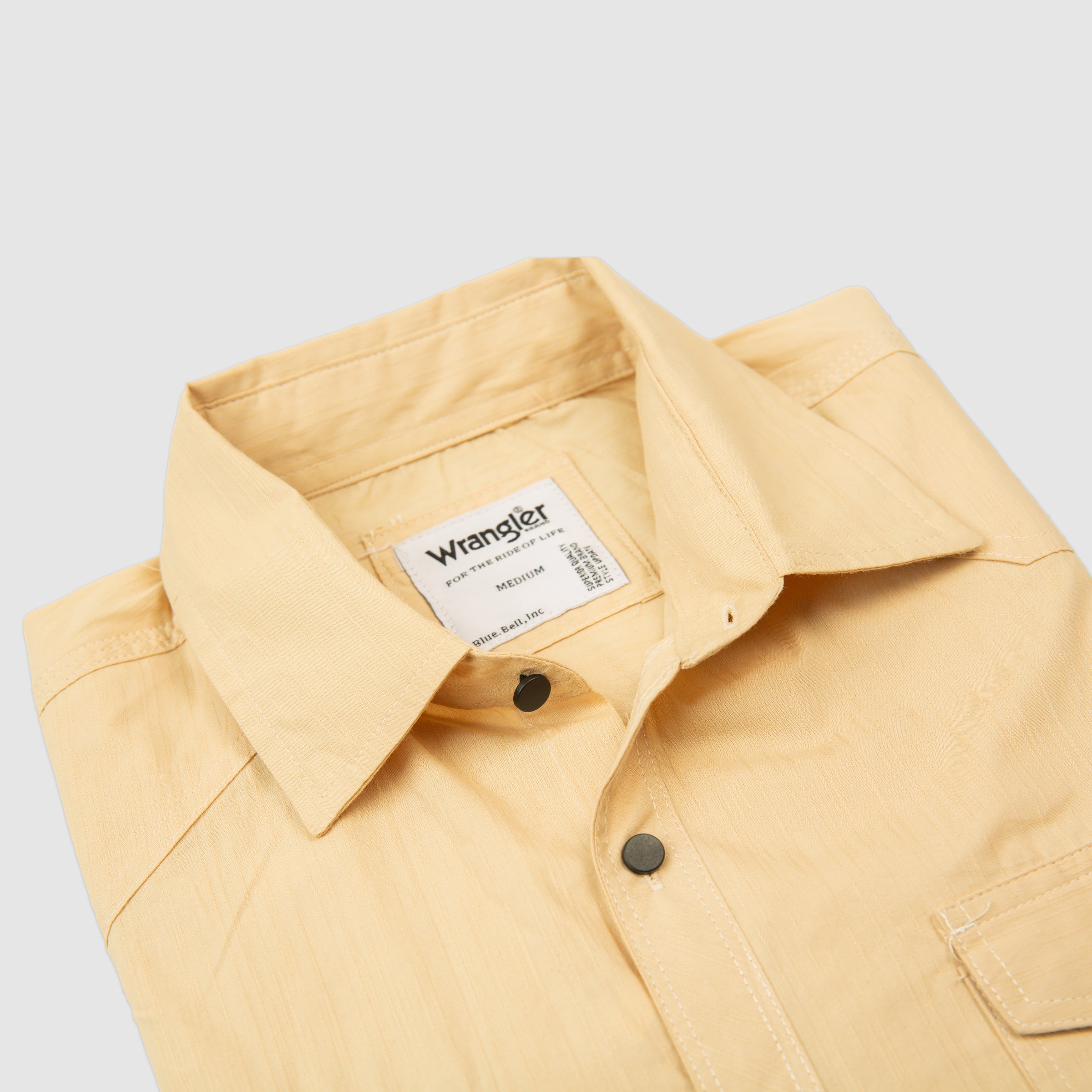 Full Sleeves Double Pocket Casual Shirt - Mustard
