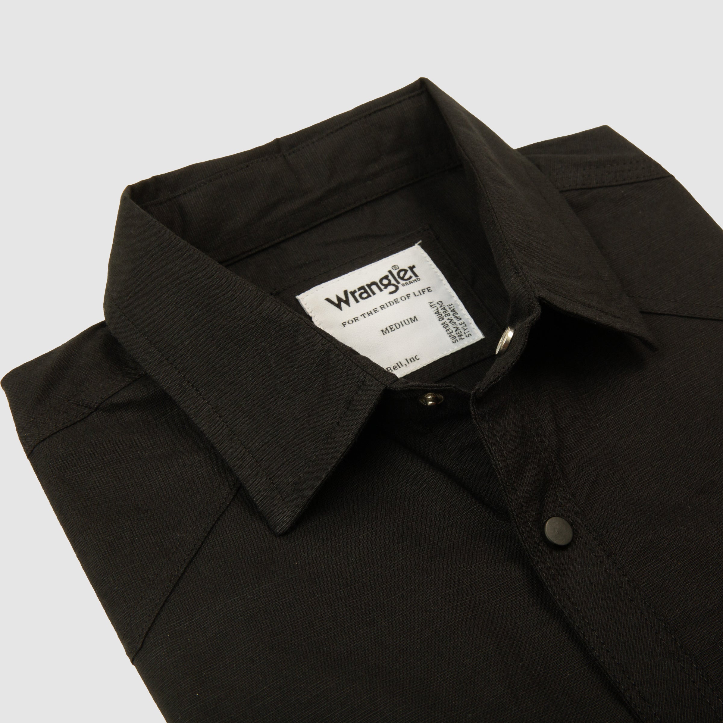 Full Sleeves Double Pocket Casual Shirt - Black