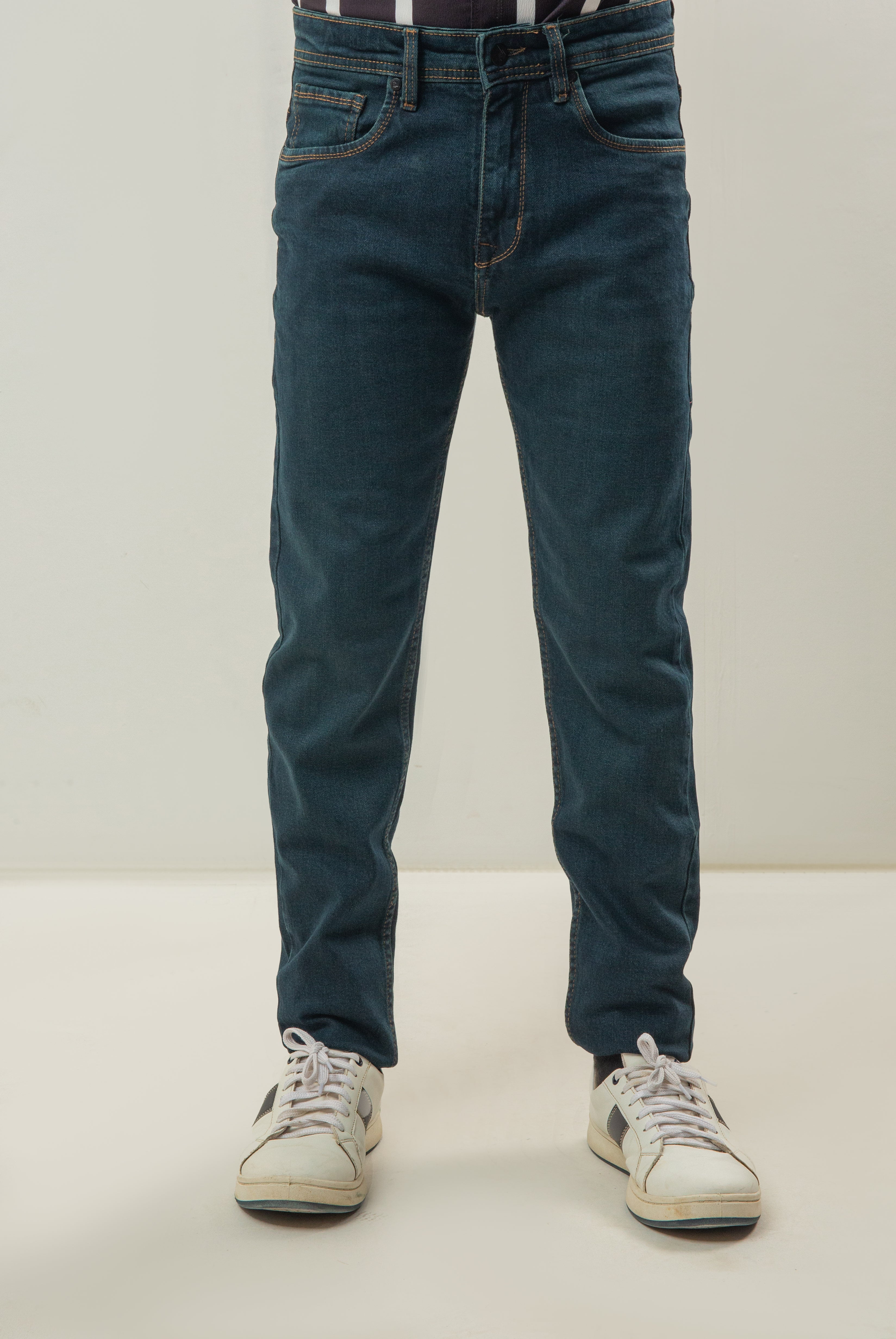 Plain Pure Denim Jeans - Midnight Navy Blue