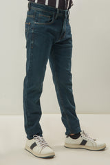 Plain Pure Denim Jeans - Midnight Navy Blue