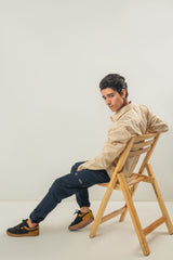 Full Sleeves Double Pocket Casual Shirt - Mustard