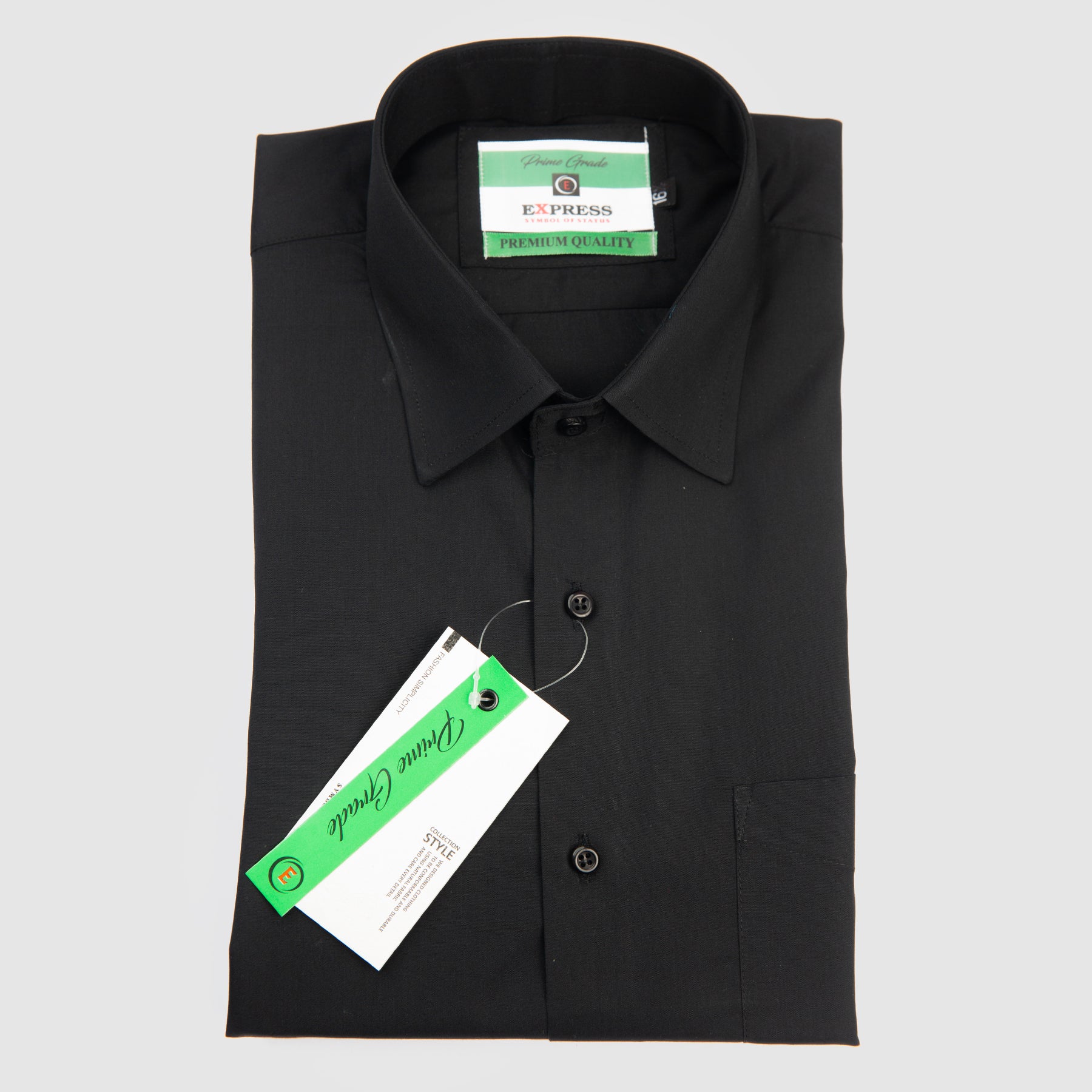 Formal Wear Plain Shirt - Black