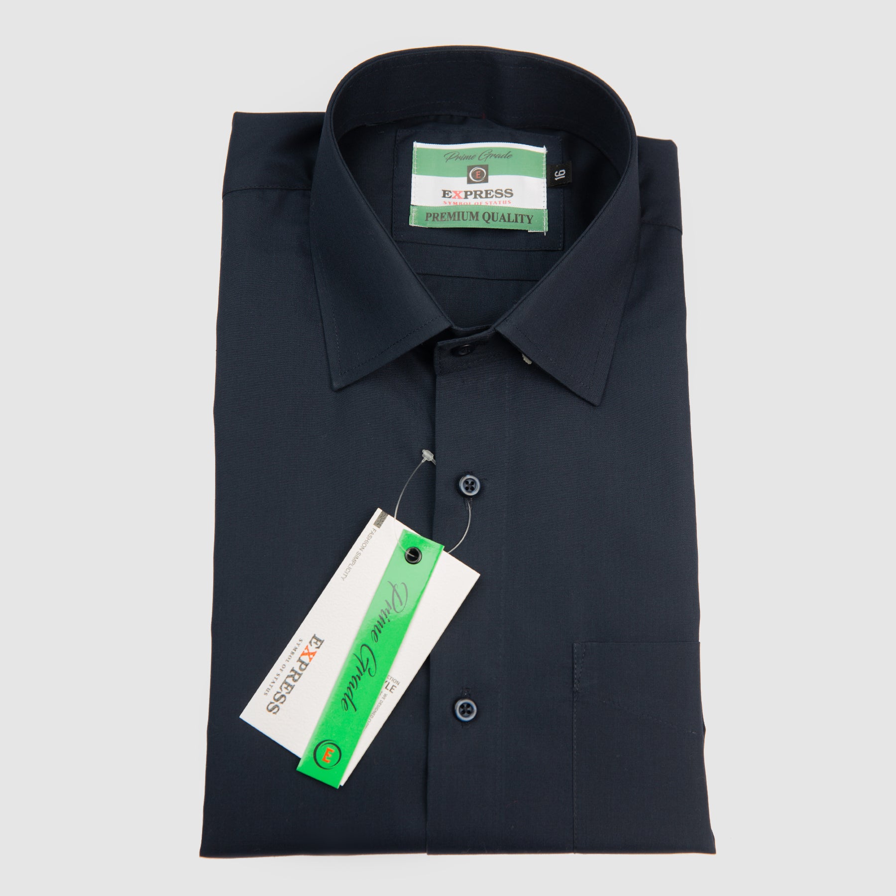 Formal Wear Plain Shirt - Navy Blue