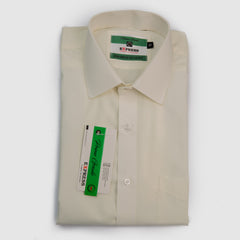 Formal Wear Plain Shirt - Cream
