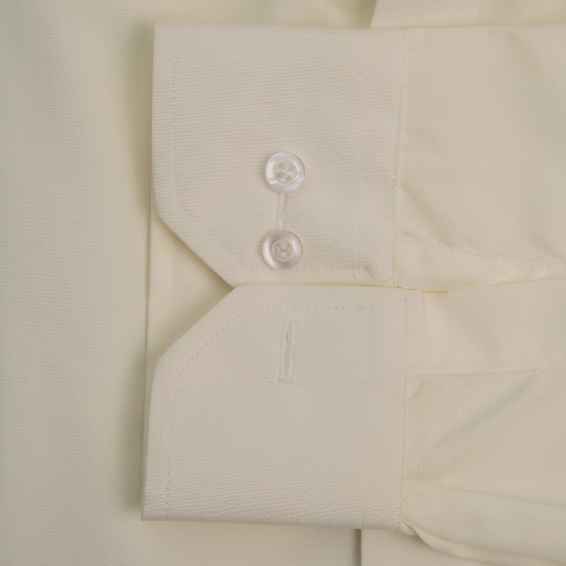 Formal Wear Plain Shirt - Cream