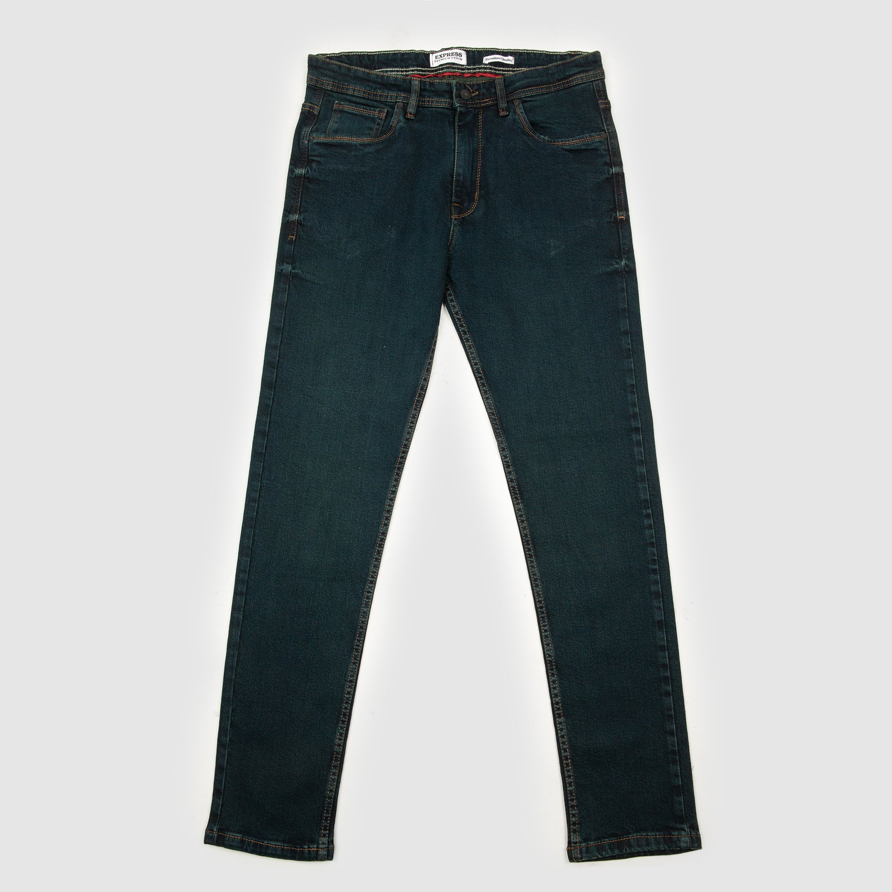 Plain Pure Denim Jeans - Midnight Navy Blue