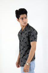 Infinity Pattern Shirt - Black And White