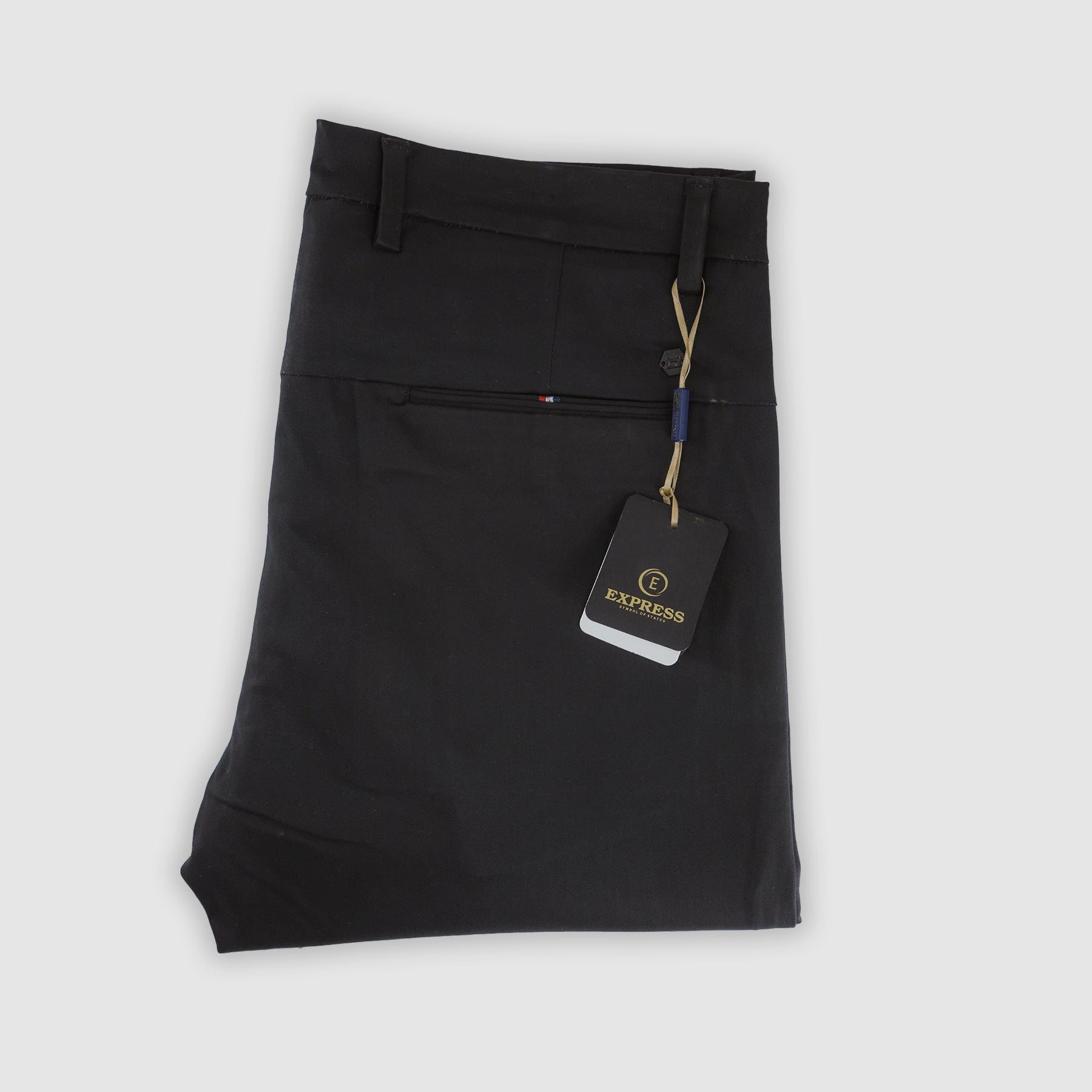 Skin Fitted Cotton Chinos Plain - Black